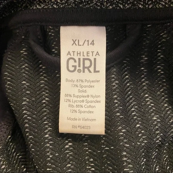 ATHLETA Girls Activewear Zip Jacket in Gray/Black - Picture 6 of 6